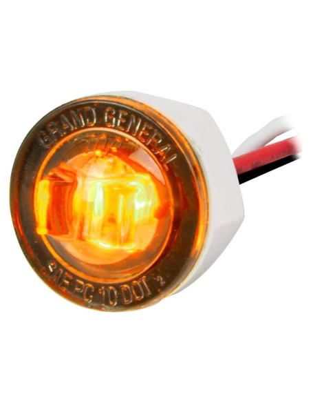 Luz LED GG Grand General 75370 Ámbar/Humo 12V 1" Luz LED GG Grand General 75370 Ámbar/Humo 12V 1"