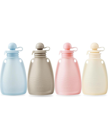 Bolsas de Silicona Reutilizables PandaEar para Bebés 150 ml - 4 Pzas