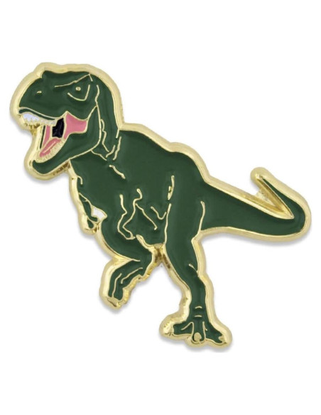 Pin de Solapa Esmalte T-Rex Verde PinMart 3.18 cm Pin de Solapa Esmalte T-Rex Verde PinMart 3.18 cm