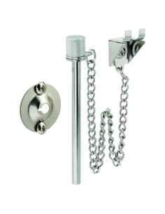Pasador de Puerta Corredera Defender Security U 9858 Acero Cromado