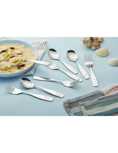 Juego de Cubiertos para Niños ANNOVA 6 Piezas Acero Inoxidable Juego de Cubiertos para Niños ANNOVA 6 Piezas Acero Inoxidable