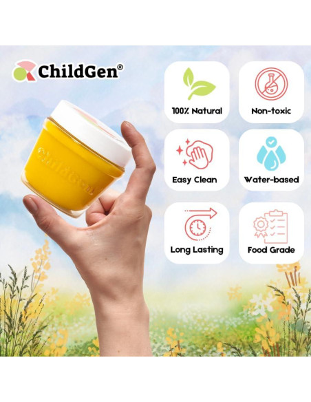 Juego de Plastilina Natural ChildGen 6 PCS No Tóxica 125g Juego de Plastilina Natural ChildGen 6 PCS No Tóxica 125g