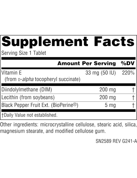 Suplemento DIM Source Naturals 200mg con BioPerina - 60 Tabletas Suplemento DIM Source Naturals 200mg con BioPerina - 60 Tabletas