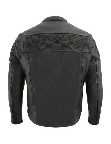 Chaqueta de motocicleta Milwaukee Leather MLM1501 Cool-Tec negra