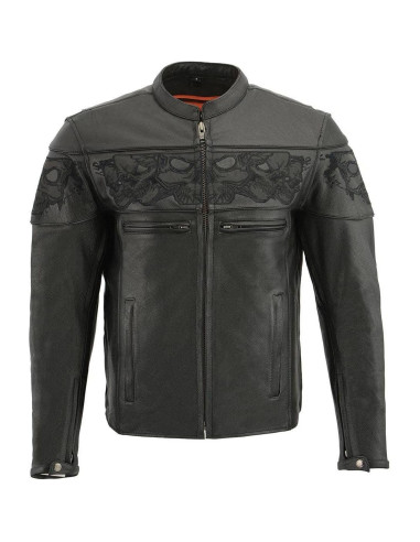 Chaqueta de motocicleta Milwaukee Leather MLM1501 Cool-Tec negra