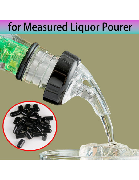 Cubiertas de Polvo para Vertedores de Licor Medido ziHenryDa - 100pcs Negro Cubiertas de Polvo para Vertedores de Licor Medido ziHenryDa - 100pcs Negro