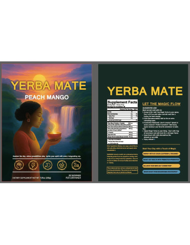 Yerba Mate Instantáneo Seodon 4-en-1 Durazno Mango 219g