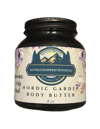Manteca Corporal Natural Sebo 227g Albahaca Sagrada y Lavanda