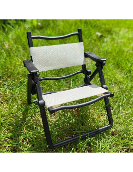 Silla Plegable Escala 1/6 SSbeauty M para Muñecas Negra Silla Plegable Escala 1/6 SSbeauty M para Muñecas Negra