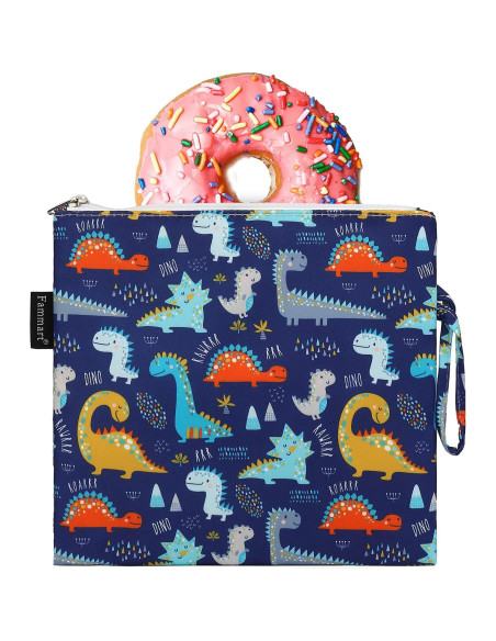 Bolsa de Sándwich Reutilizable Fammart Dinosaurio 20x19 cm Bolsa de Sándwich Reutilizable Fammart Dinosaurio 20x19 cm