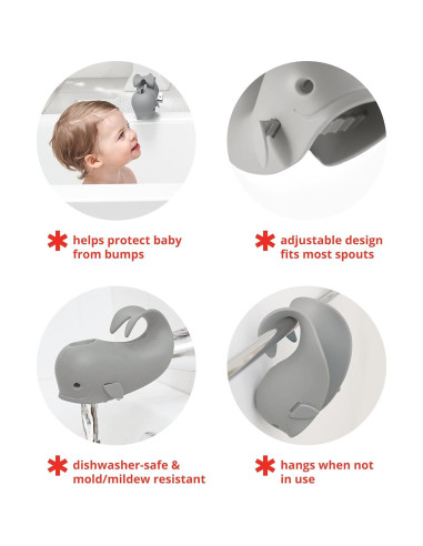 Cubierta de Grifo para Baño Skip Hop Moby Gris Universal