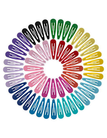 BetyBedy 60 Clips para el Cabello Antideslizantes 5 cm Multicolor BetyBedy 60 Clips para el Cabello Antideslizantes 5 cm Multicolor