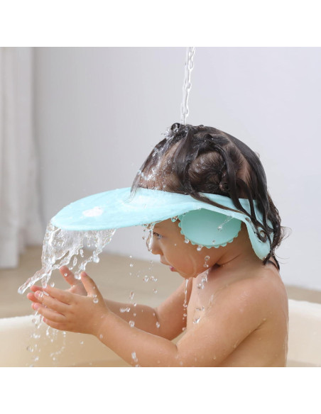 Visera de Ducha para Bebés Azul - Gorro Protector de Champú Visera de Ducha para Bebés Azul - Gorro Protector de Champú