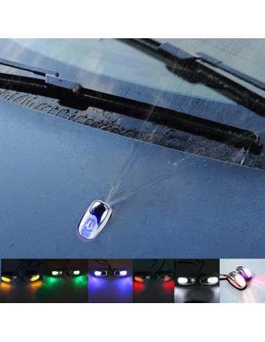 Luz LED para Limpiaparabrisas de Coche Saitedudu Azul 12V
