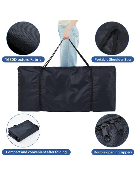 Bolsa de Transporte para Cabina de DJ Huhumy 118x56x12cm Oxford Bolsa de Transporte para Cabina de DJ Huhumy 118x56x12cm Oxford