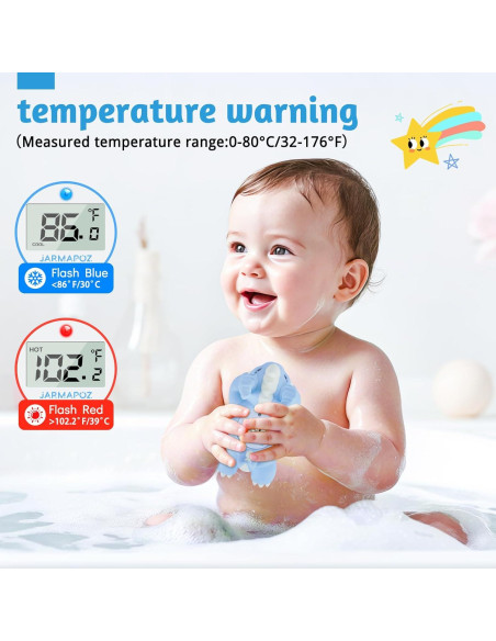 Termómetro de baño para bebés JARMAPOZ - Flotante y seguro Termómetro de baño para bebés JARMAPOZ - Flotante y seguro