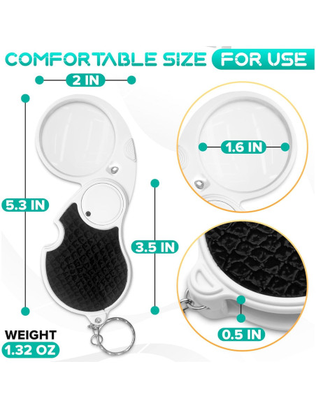 Lupa de Cabeza Plegable KETAR con Luz 5x - Compacta y Práctica Lupa de Cabeza Plegable KETAR con Luz 5x - Compacta y Práctica