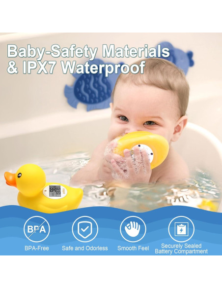 Termómetro de Baño para Bebés Eobeo Pato - Seguro y Digital Termómetro de Baño para Bebés Eobeo Pato - Seguro y Digital