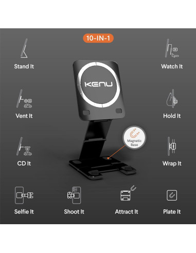 Soporte Kenu Stance+ 10-en-1 Magnético para Móvil