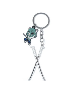 Llave de Anime Demon Slayer Inosuke - Joyería de Esmalte
