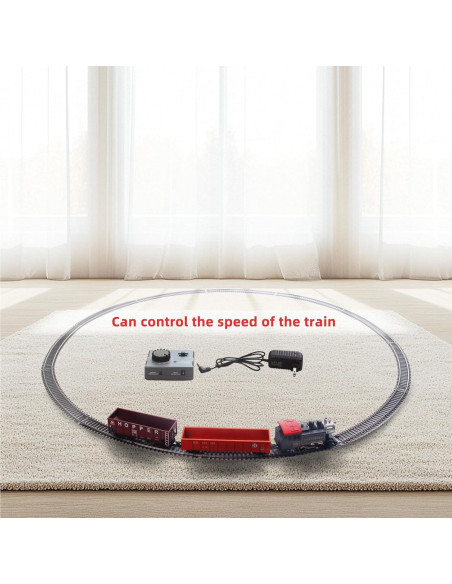 Conjunto de trenes eléctricos HO HRZPACT locomotora negra control remoto