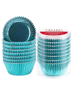 Forros de Cupcake Caperci Aqua Sky 150 Piezas Estándar