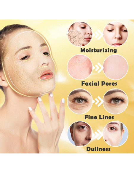 Mascarillas Faciales de Colágeno Permotary 12 PCS Hidratantes Mascarillas Faciales de Colágeno Permotary 12 PCS Hidratantes
