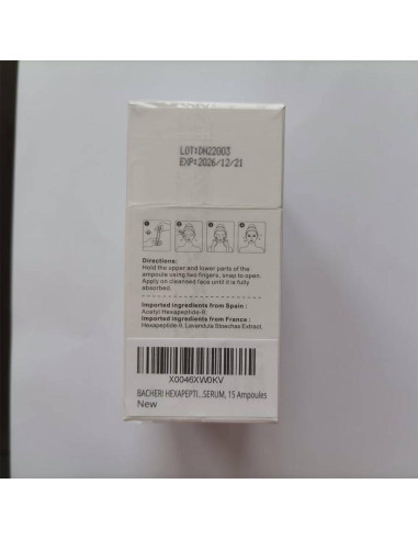 Suero Reafirmante BACHERI 15 Ampollas 15 ml Antienvejecimiento