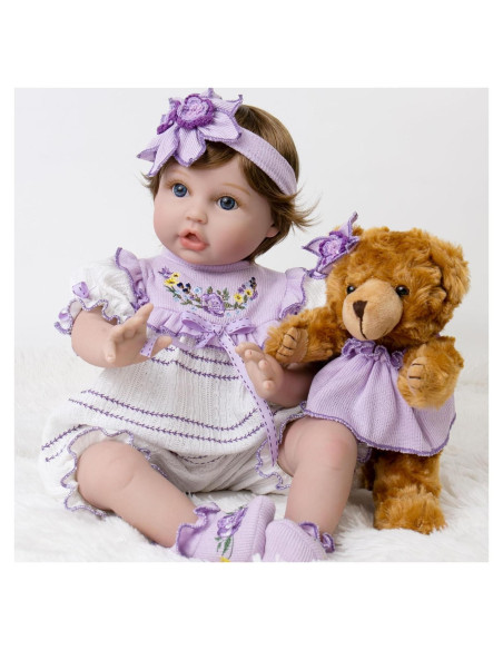 Muñeca Reborn Bebé Niña Aori 2.0 - 56 cm Vinilo Suave Realista Muñeca Reborn Bebé Niña Aori 2.0 - 56 cm Vinilo Suave Realista