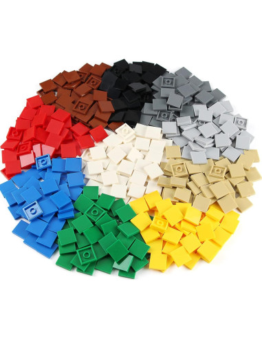 Azulejos Planos Feleph 500 Piezas Multicolores 2x2 cm