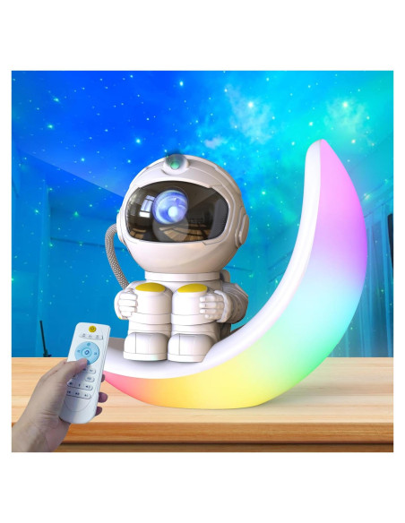 Proyector Galáctico Astronauta Langweisi 3 en 1 con Control Remoto Proyector Galáctico Astronauta Langweisi 3 en 1 con Control Remoto