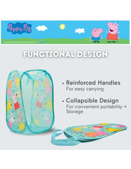 Cesta de Almacenamiento Colapsable Peppa Pig 70L Cesta de Almacenamiento Colapsable Peppa Pig 70L