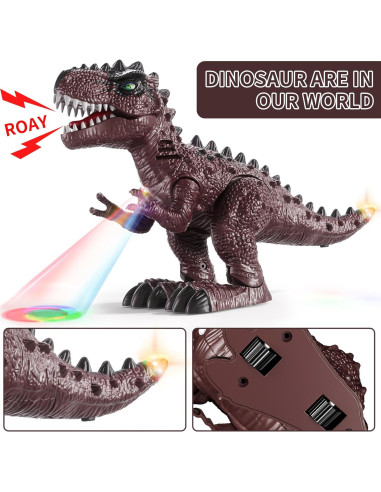 Juguetes Electrónicos Dinosaurios Caminantes BLmukce - 3 Piezas