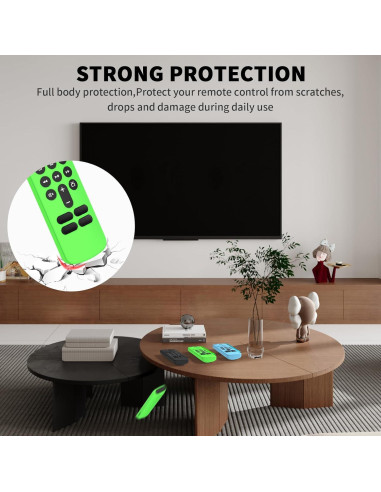 Paquete de 3 fundas de silicona para control remoto Fire TV