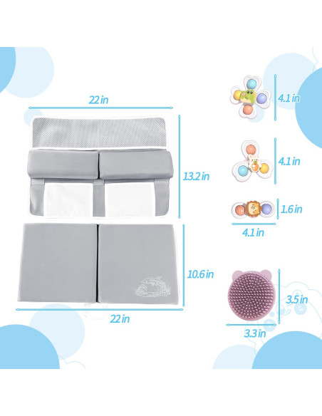 Conjunto Almohadilla Baño Bebés Mostop - Espuma Viscoelástica Conjunto Almohadilla Baño Bebés Mostop - Espuma Viscoelástica