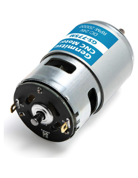Motor DC Micro Genmitsu GS-775M 24V 20000RPM Doble Rodamiento Motor DC Micro Genmitsu GS-775M 24V 20000RPM Doble Rodamiento
