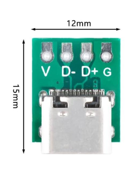 20 Conectores Femeninos USB Tipo C 3.1 Cermant PCB 16 Pines 20 Conectores Femeninos USB Tipo C 3.1 Cermant PCB 16 Pines