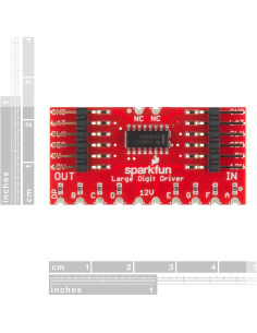 Controlador de gran dígito SparkFun para pantalla 7 segmentos 16.51 cm 2