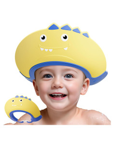 Gorro de Ducha Amarillo para Bebés Ajustable 1-9 Años