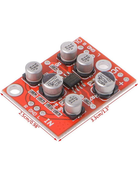 Placa Preamplificador Estéreo HiLetgo AD828 3 Piezas 33x25mm Placa Preamplificador Estéreo HiLetgo AD828 3 Piezas 33x25mm