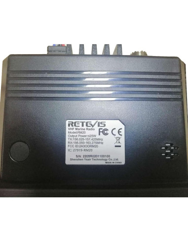 Radio VHF Marina Retevis RM20 con GPS y DSC IP67 1.3kg