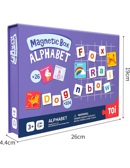 Juguete Magnético TOI Kids Puzzles Alfabeto 0.84 kg Juguete Magnético TOI Kids Puzzles Alfabeto 0.84 kg