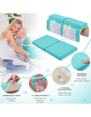 Conjunto Almohadilla Rodillas y Codos Bebés ILPEOD Verde