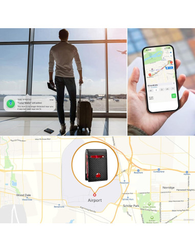 Billetera inteligente SAMRT CC con rastreador Bluetooth para iOS