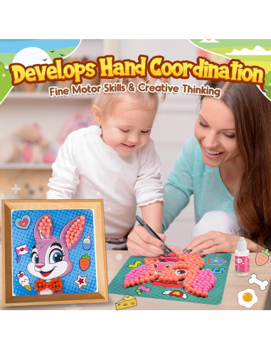 Kit de Manualidades Pom Pom Windidi 20 cm para Niños 3-6 Años