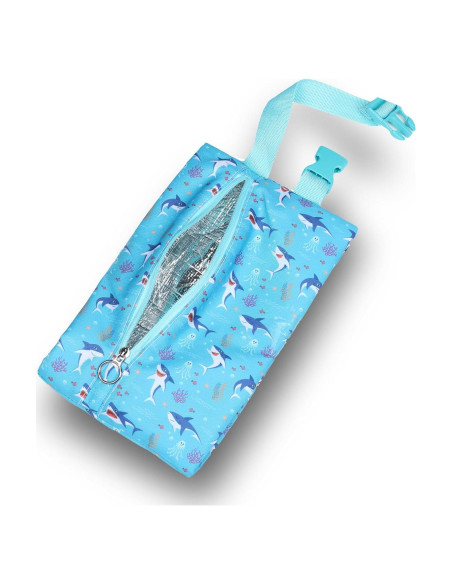 Bolsa de Snack Aislada Maplerich JBK Tiburón Azul 5L Bolsa de Snack Aislada Maplerich JBK Tiburón Azul 5L