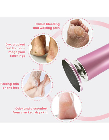 Juego de papel de lija 60 piezas TAOMAND 4.3 cm para pedicura