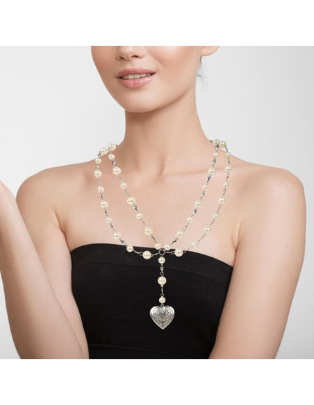 Collar Locket Corazón Personalizado ZKBKJSPZJB Acero Inoxidable Collar Locket Corazón Personalizado ZKBKJSPZJB Acero Inoxidable