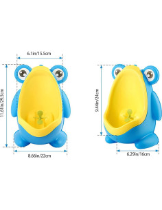 Orinal Infantil Ajustable Rana NOVTYZTT - Gran Capacidad Verde 2