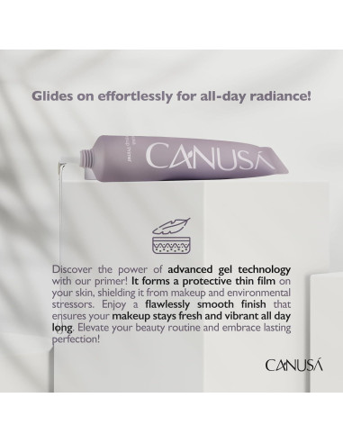 Base de Maquillaje Gel CANUSA 30ml - Hidratante y Matificante